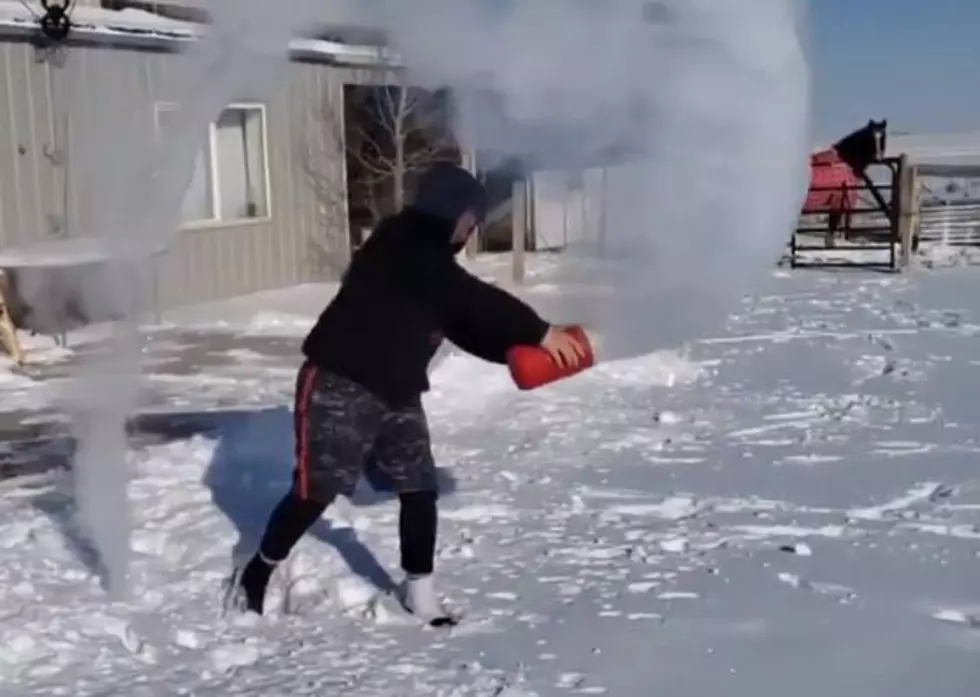 ABC News Shares Wyoming Video of Boiling Water Freezing in Mid Air