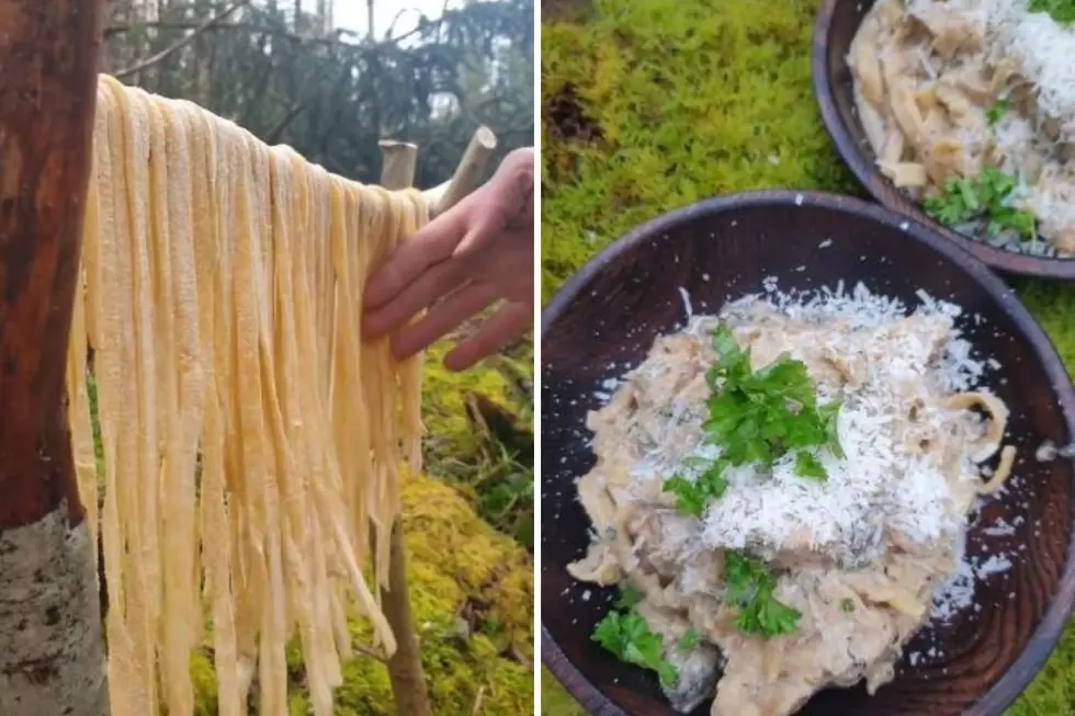 WATCH: Chicken Alfredo From Scratch Cooked In The Bush