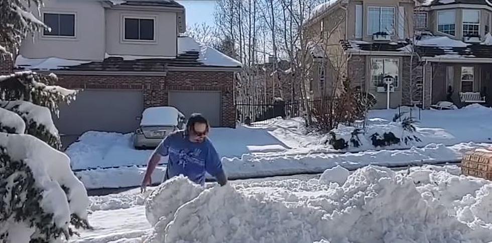 WATCH: Denver Man Is A Genius With His Snow Art