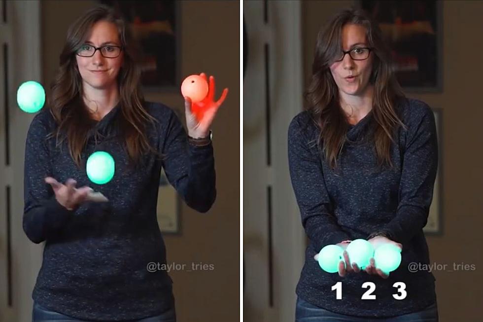 Viral Juggling Video: Can You Keep Track of the Red Ball?