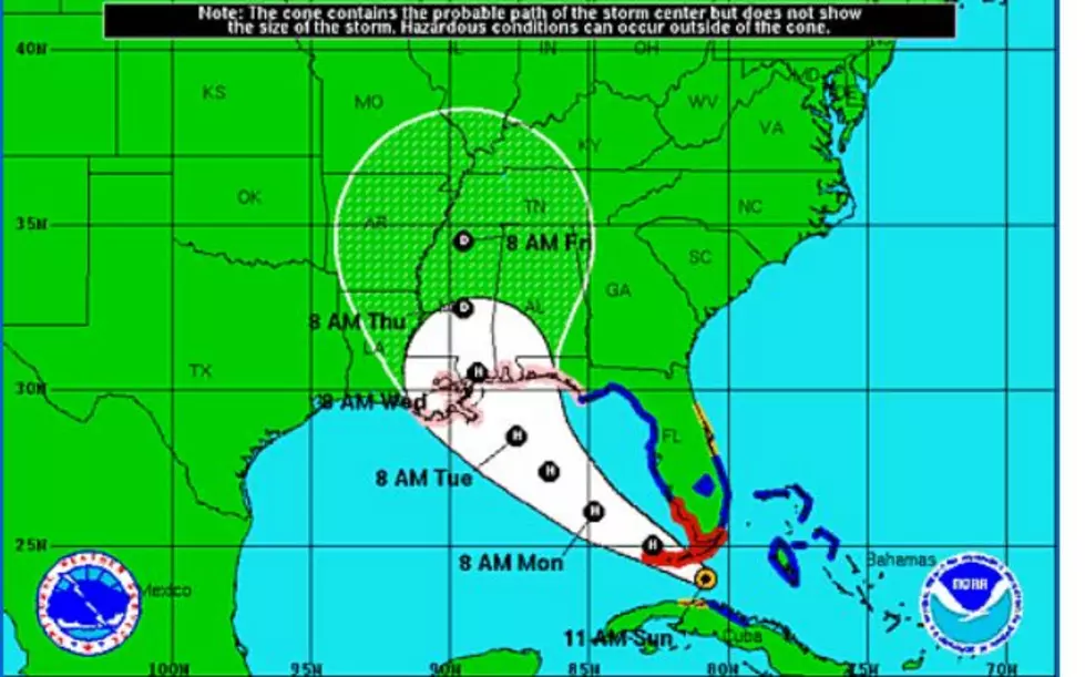 Issac Now Predicted to Make Landfall Further West and With 105 MPH Winds!