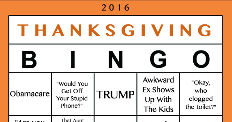 Thanksgiving Bingo – 2016 Edition