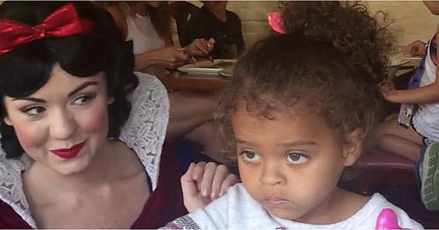 A Little Girl is Not Impressed with Snow White- [VIDEO]