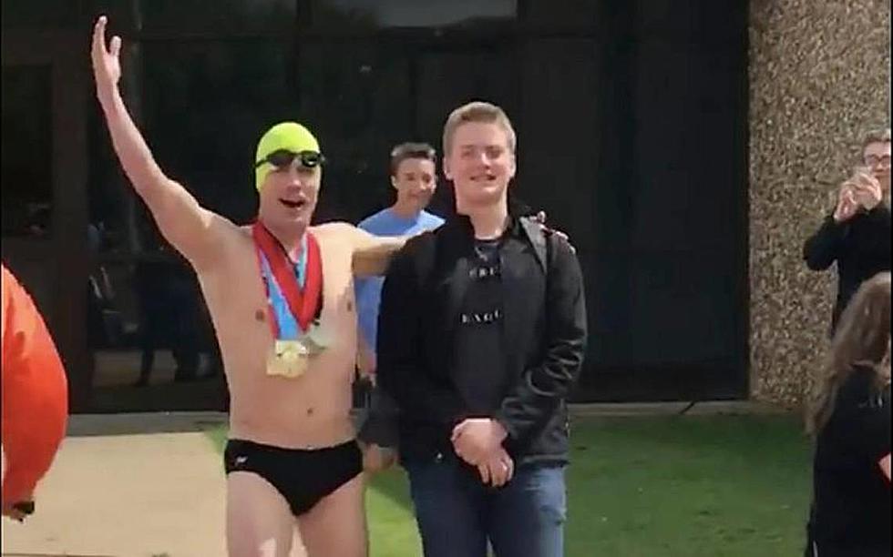 A Dad Wearing A Speedo Picks Up His Son From Middle School- [VIDEO]