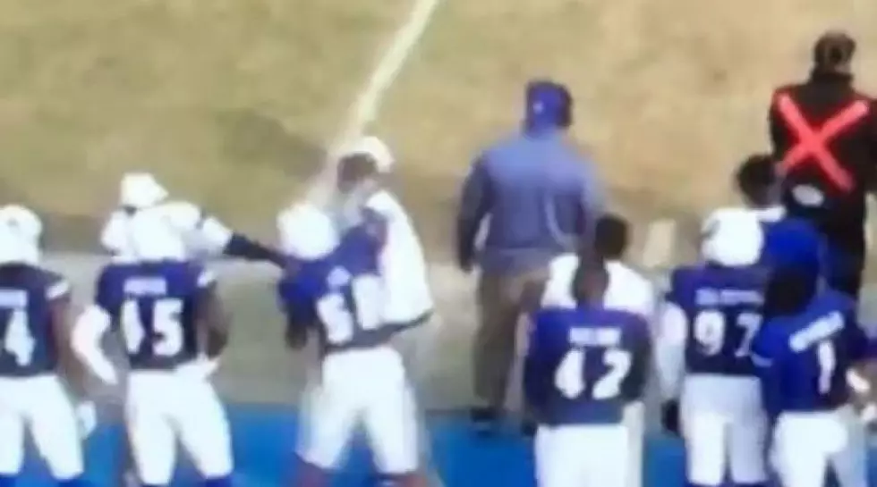 College Football Player Attacks Coach During Game
