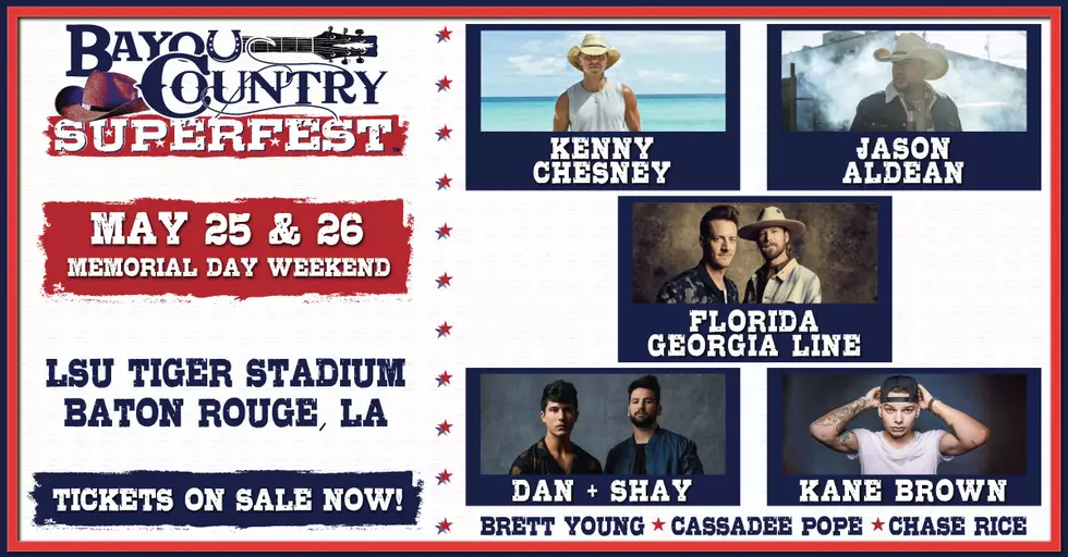 Bayou Country Superfest Tickets Now On Sale