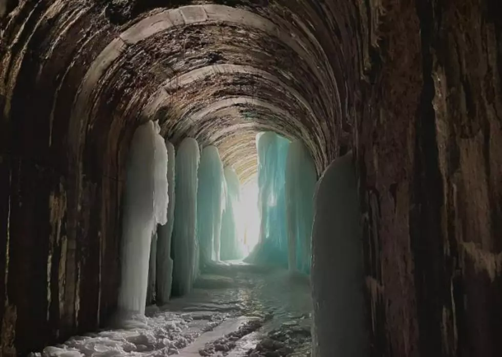 Abandoned Montana Railroad Tunnel Transforms Into Winter Ice Cave