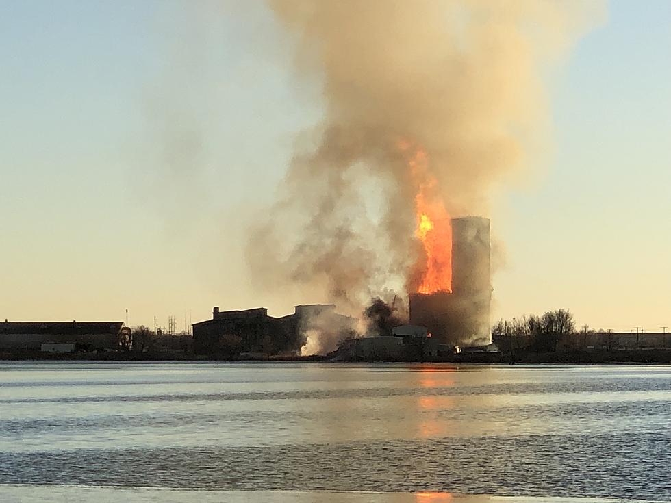 Historic Globe Grain Elevator Catches Fire in Superior [VIDEO]