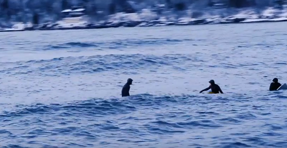 Here’s A New Video Of Surfers On Lake Superior This Winter