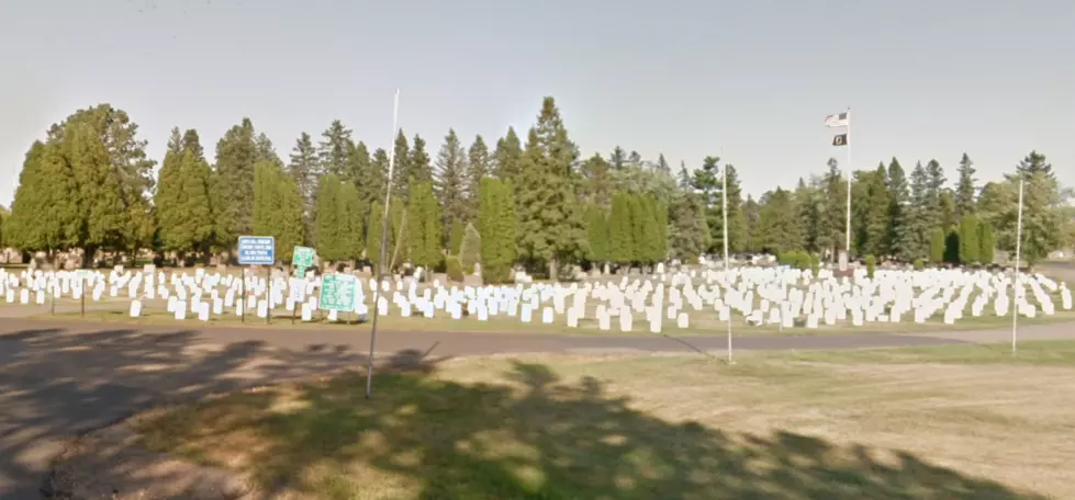 Some Jerk Spray Painted Gravestones In Hibbing Cemetery