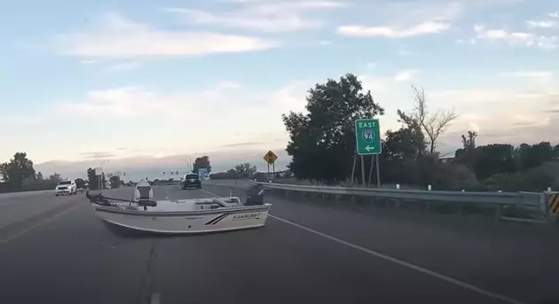 Ope! Watch This Boat Fall Off A Trailer Near Woodbury, MN