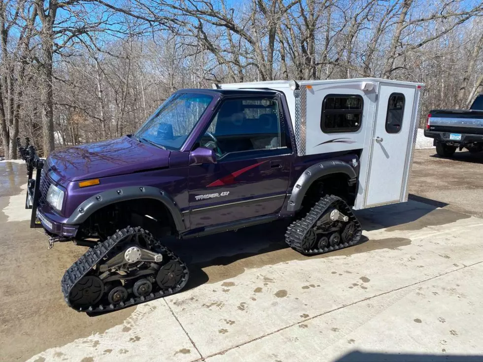 Somebody Converted A Geo Tracker Into A Fish House In Minnesota & It’s For Sale