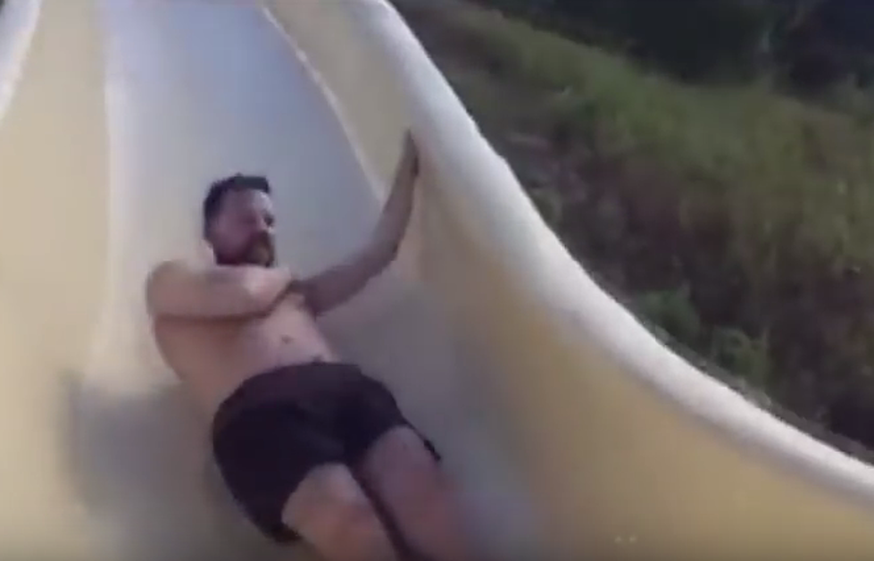 Watch Moment That Man Flies Off Texas Water Slide