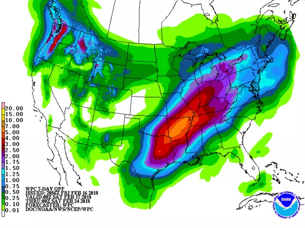 Rain to Stay in Forecast, Heavy Downpours Possible Next Week