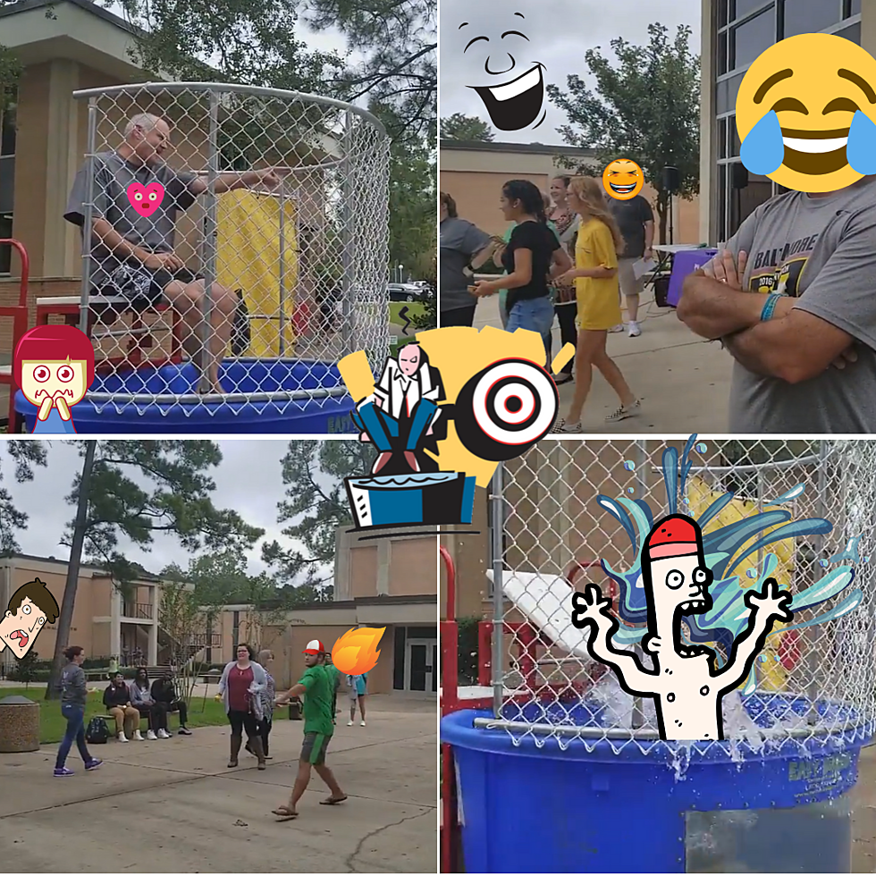 Who Can We Dunk? Dunking Booth Set Up At Angelina College (Oct 1)