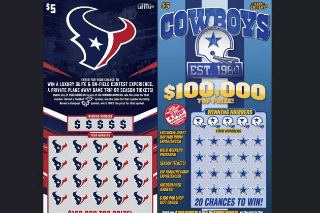 New Texans, Cowboys Scratch Off Lottery Tickets Revealed