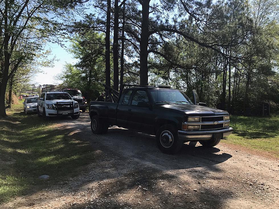 Law Enforcement Conducting Manhunt North of Diboll