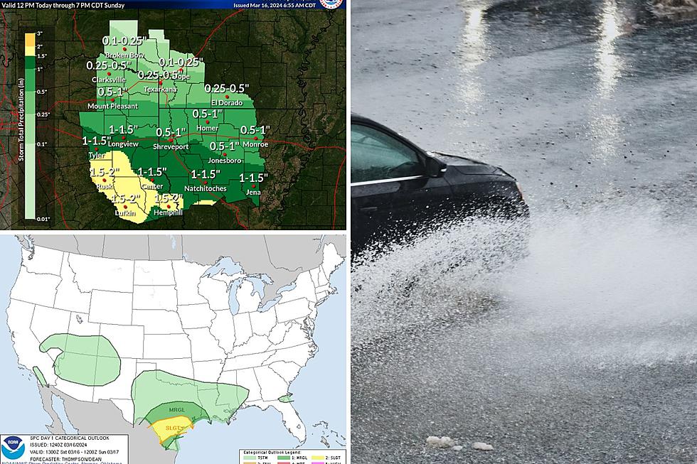 Flooding Possible in East Texas Saturday and Sunday