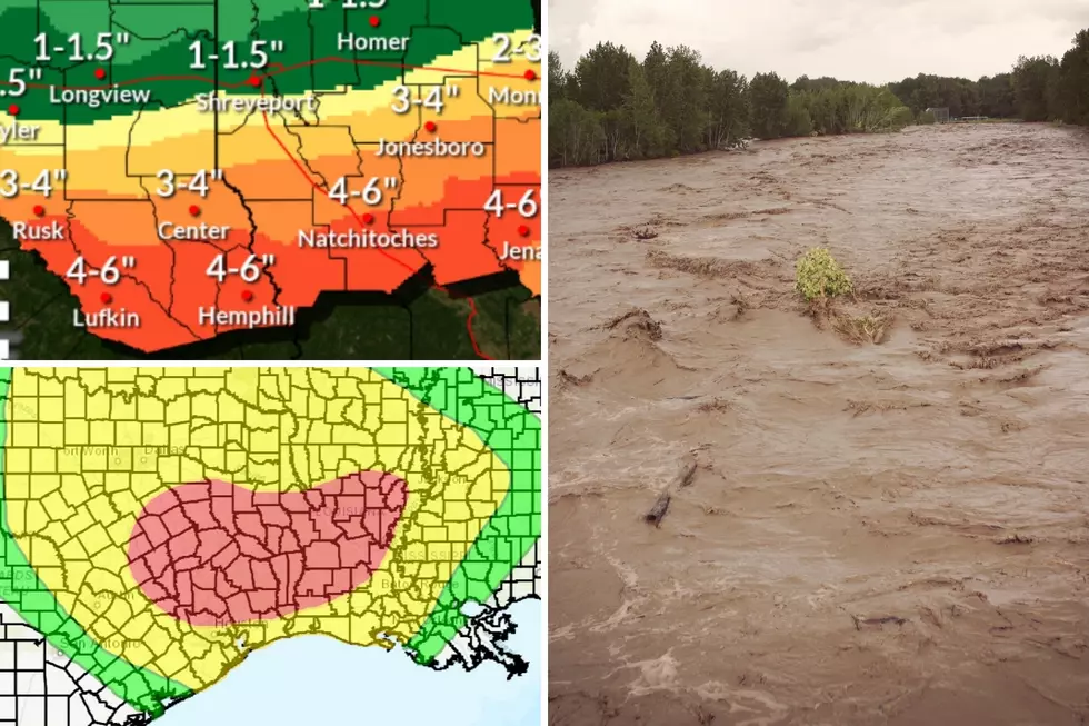 FLOOD ALERT: Downpours to Dump Half a Foot of Rain In East Texas