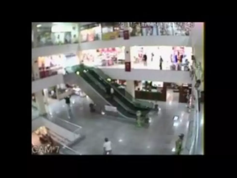 Man Catches Boy Falling Off Escalator in Turkey [VIDEO]