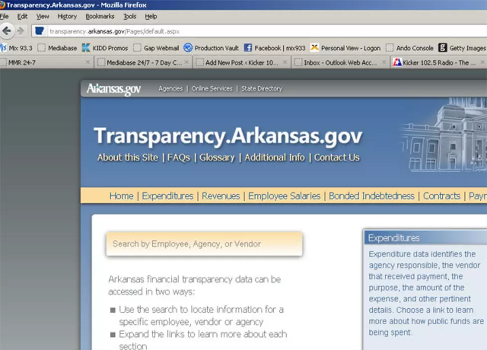 Arkansas Unveils New Transparency Web Site