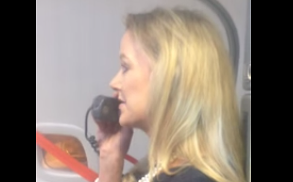 Flight Attendant Could be Doing Stand Up for a Living – [VIDEO]