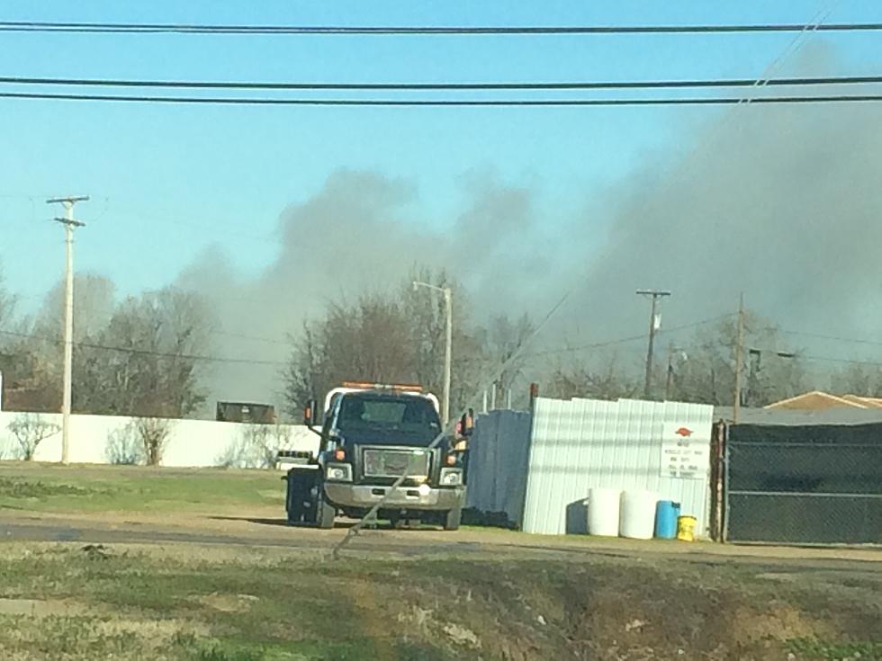 Texarkana Firefighters Busy on Tuesday at Tri State Iron & Metal Company
