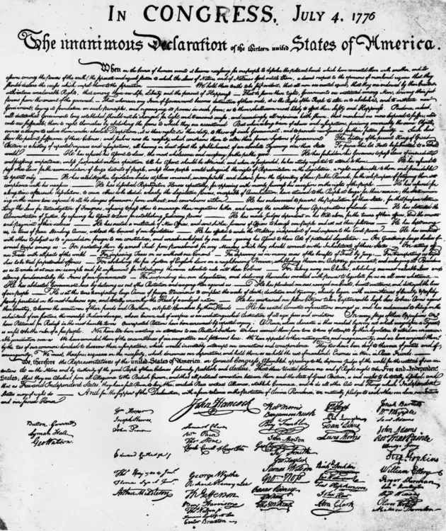 Sign a Replica Copy of the &#8216;Declaration of Independence&#8217;