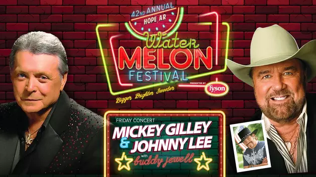 Mickey Gilley &#038; Johnny Lee Kick Off The Hope Watermelon Festival This Weekend!
