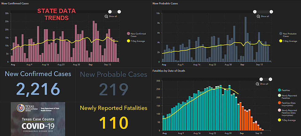 Texarkana COVID-19 By-The-Numbers for September 21