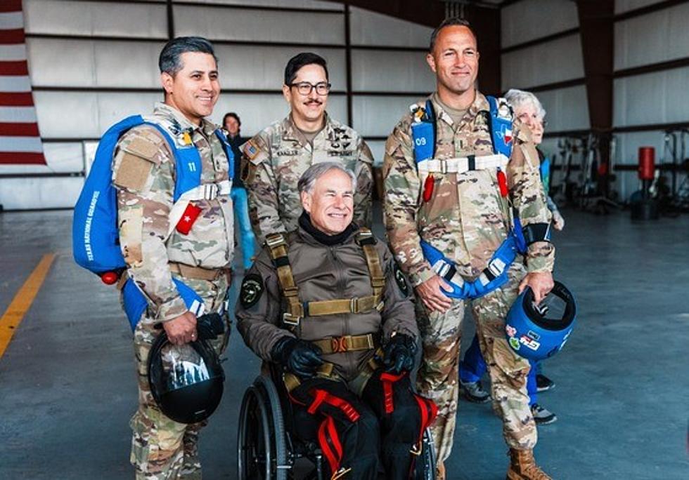 Texas Governor Abbott Skydives with 106-Year-Old Veteran