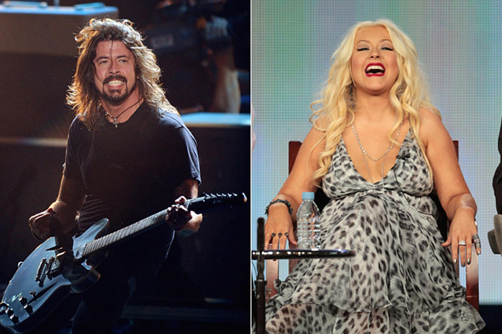 Christina Aguilera Once Shared a Beer Bong with Foo Fighters’ Dave Grohl
