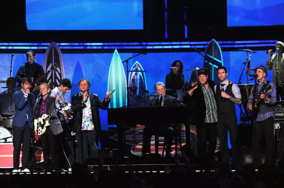 Maroon 5, Foster the People and The Beach Boys Grammy Performance