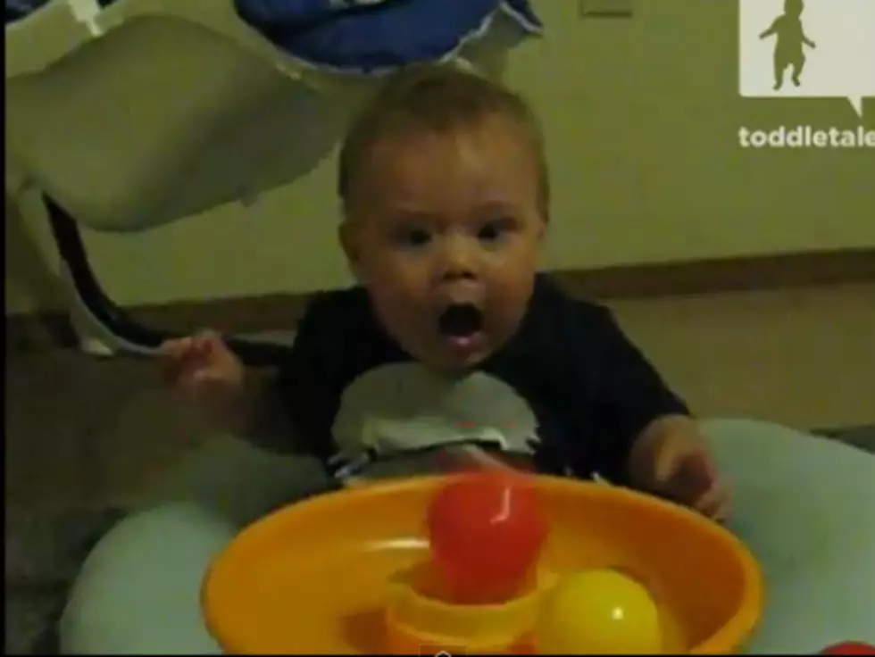 Baby Freaks Out Over New Toy [VIDEO]
