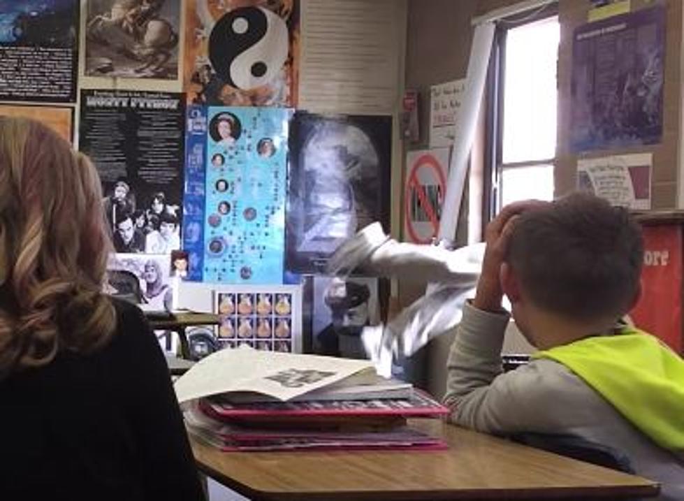 Passionate Teacher Dives Out of Window to Prove a Point to Students [VIDEO]
