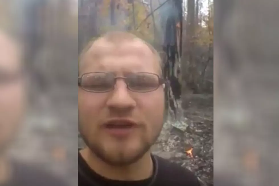 Wannabe Weatherman Records Himself in Front of Forest Fire He Set Himself