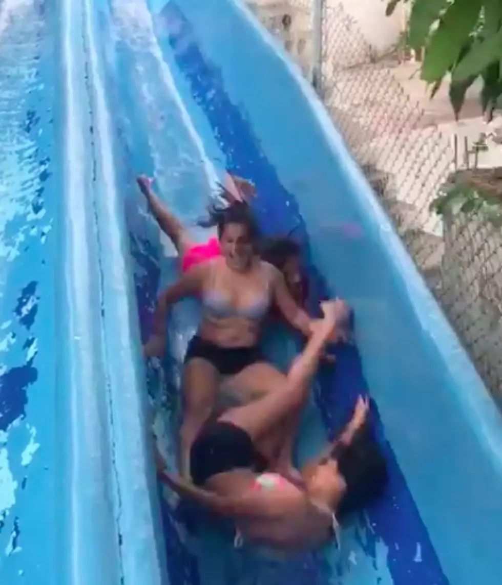 Stopping on a Water Slide Leads to All Sorts of Pain
