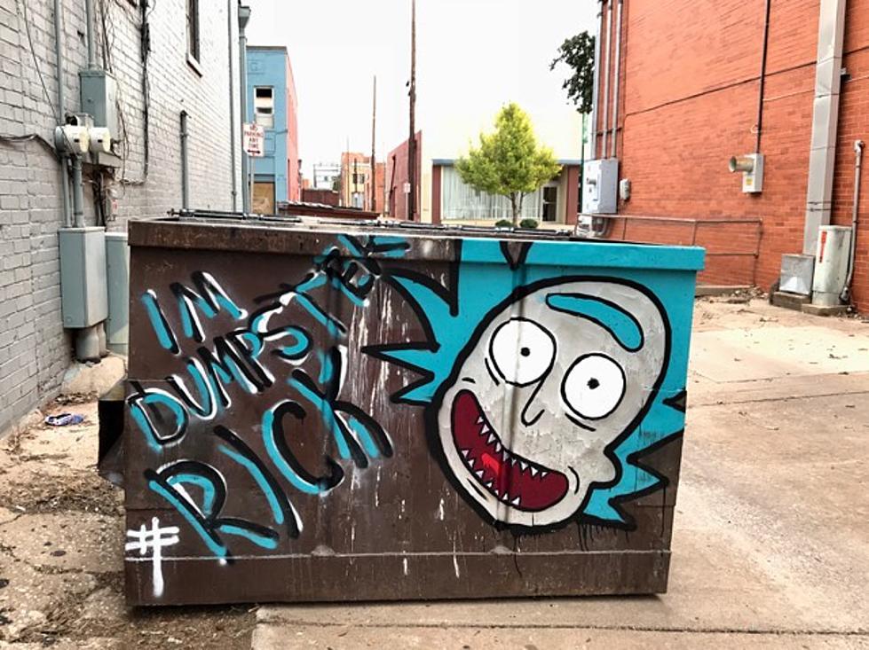 ‘Dumpster Rick’ Removed From Downtown Wichita Falls; Offensive Dumpster Graffiti Remains