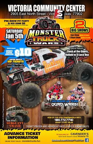 Monster Trucks Invade Victoria Tomorrow