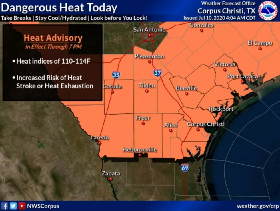 Heat Advisory Issued for Victoria County