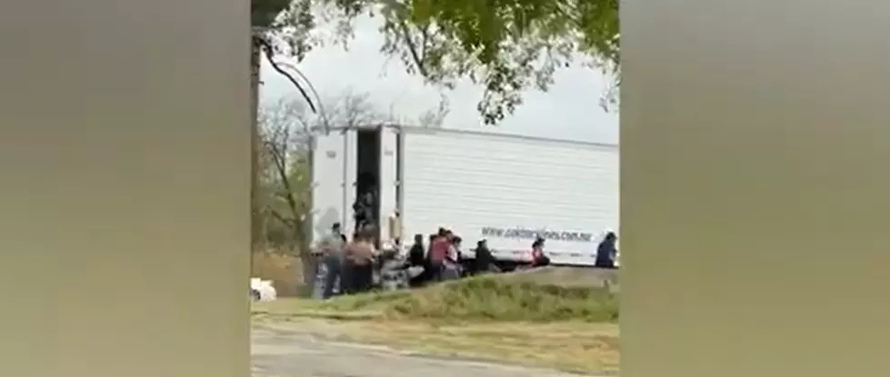 Shocking Video Reveals Migrants Filing Out of Trailer in Texas