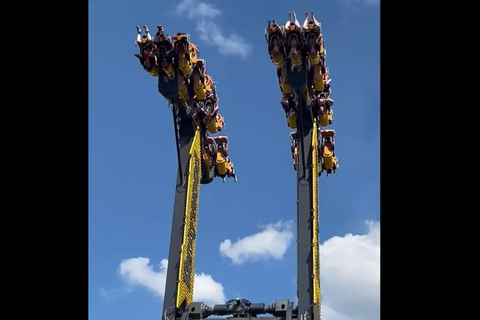 RIDE STUCK: Amusement Park Ride Gets Stuck Upside Down