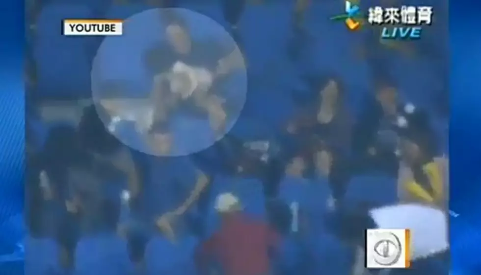 Baseball Fan Drops Child Trying To Catch Foul Ball [VIDEO]