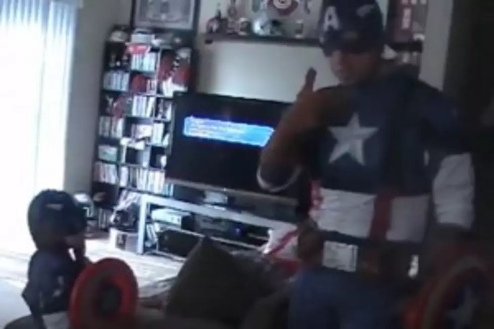 Returning Soldier Surprises Son Dressed as Captain America From &#8216;The Avengers&#8217;