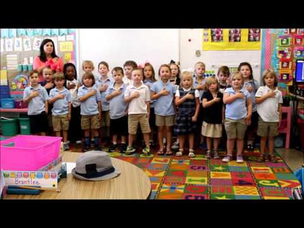 Watch Mrs. Ivin’s Kindergarten at Herndon Magnet Lead Us in the Pledge of Allegiance