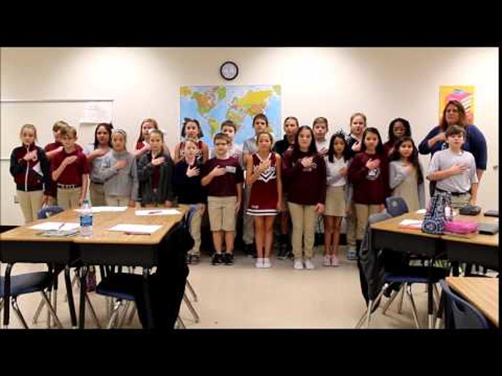 See Mrs. Wood’s 5th Graders at Kingston ES Lead Us in the Pledge