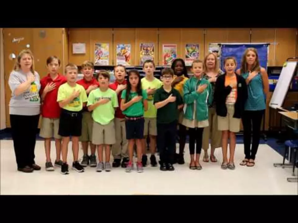 Video of Mrs. Lanier and Mrs. Doherty’s 4th and 5th Grade at Elm Grove Saying Pledge