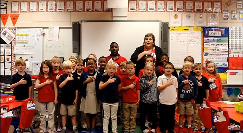 Mrs. A. Burford’s 1st Grade at North Desoto Lower ES Recites the Pledge