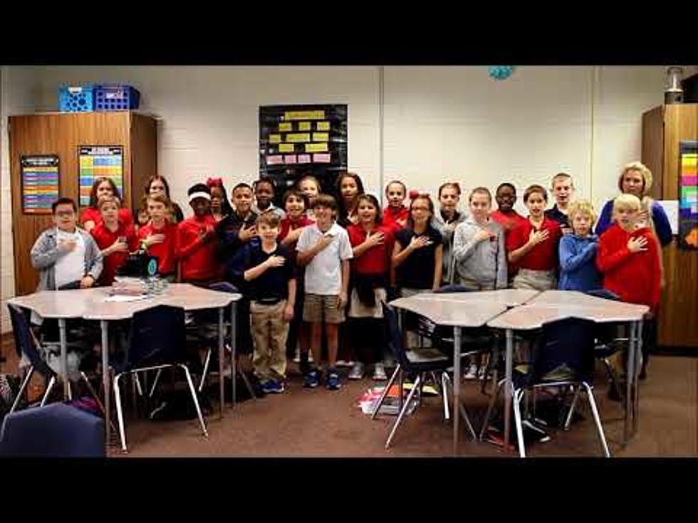 Check Out Mrs. Flowers’ 5th Grade at North Desoto Reciting Pledge