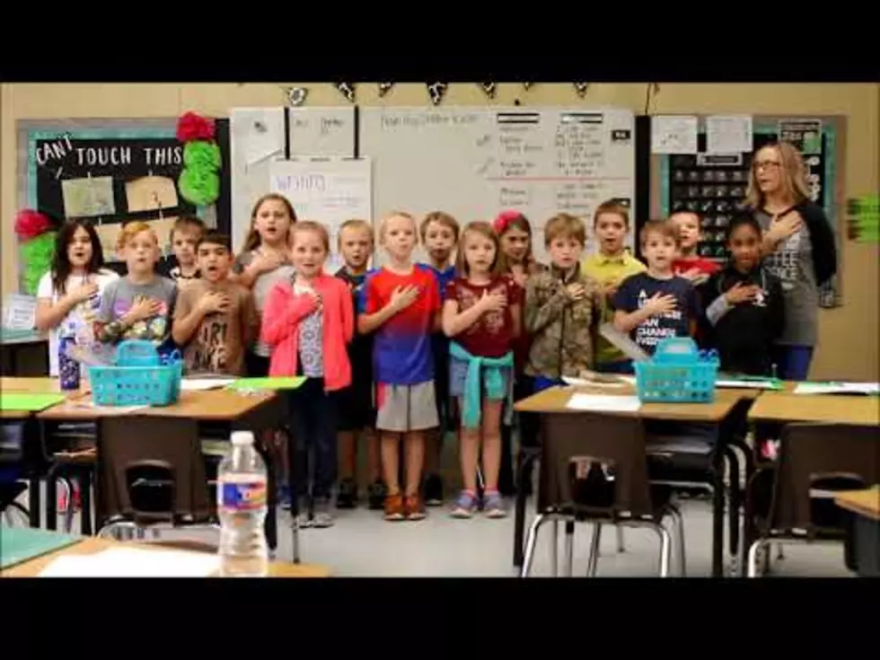 Video of Mrs. Burgess’ 2nd Grade at Blanchard Leading Pledge